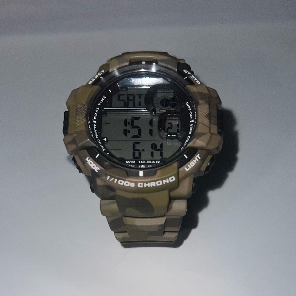 Camouflage Digital Sports Watch
